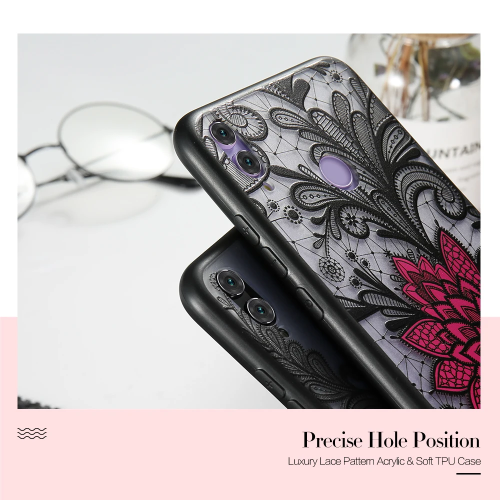 KISSCASE Fashion Lace Flower Case For Xiaomi Pocophone F1 Full Fitted Mi 8 Se Mix 2S 2 Capinhas Coque Funda |