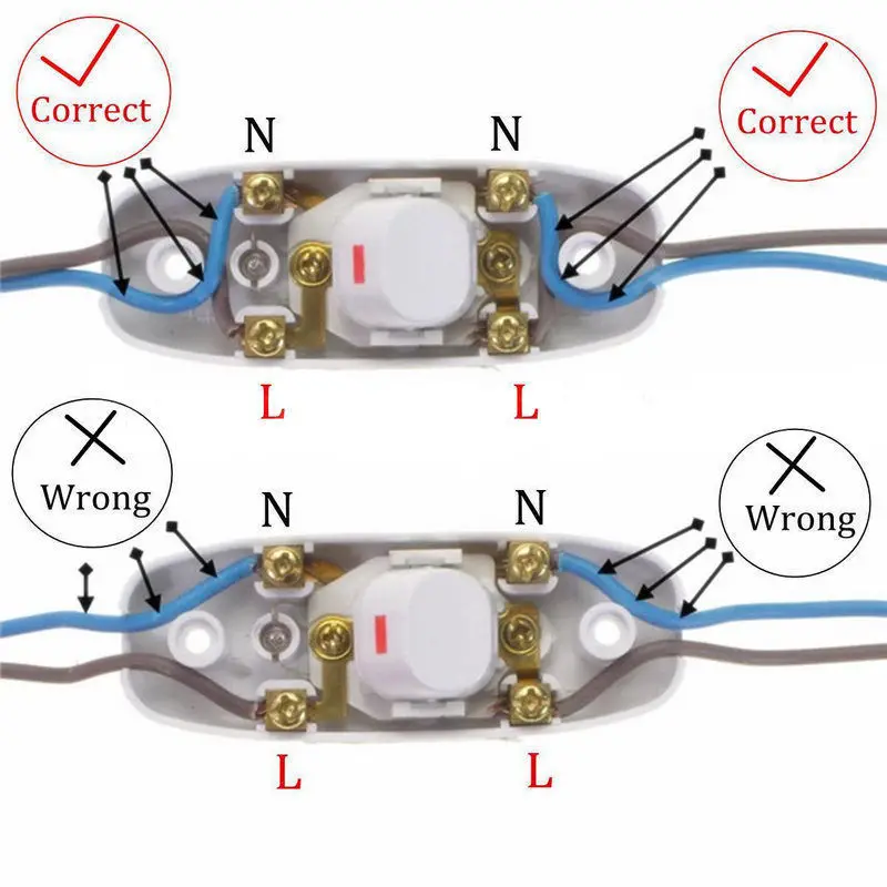 AC 250В 10А встроенный Кулисный Настольный светильник вкл/выкл переключатель