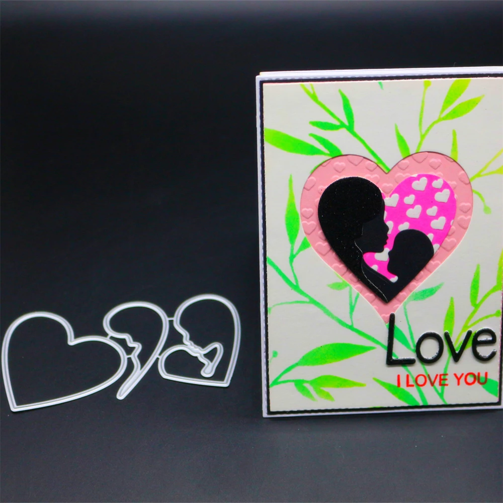 YINISE скрапбукинга металлические режущие штампы для трафареты LOVE BABY DIY альбом