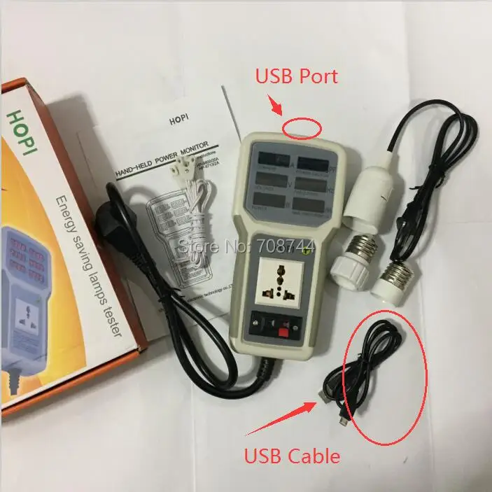 USB порт HP9800 4500 Вт 85 В переменного тока 20 А|Измерители мощности| |