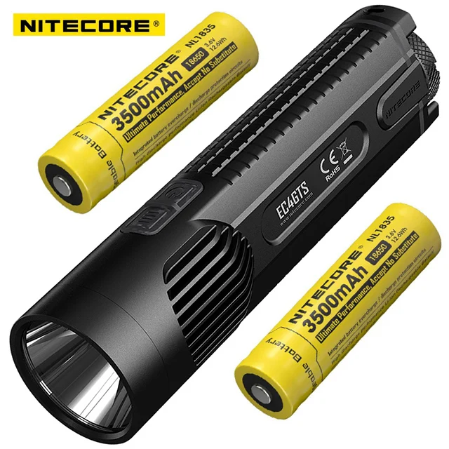 Nitecore EC4GTS CREE XHP35 HD светодиодный прожектор высокой производительности 1800