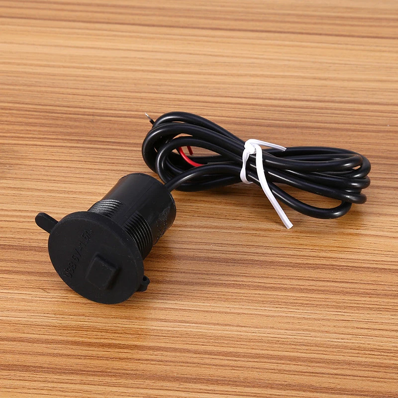 8 8*4 2*4 3 см Новый 1.5A Черный ABS + медный провод мотоцикл USB Мобильный телефон gps