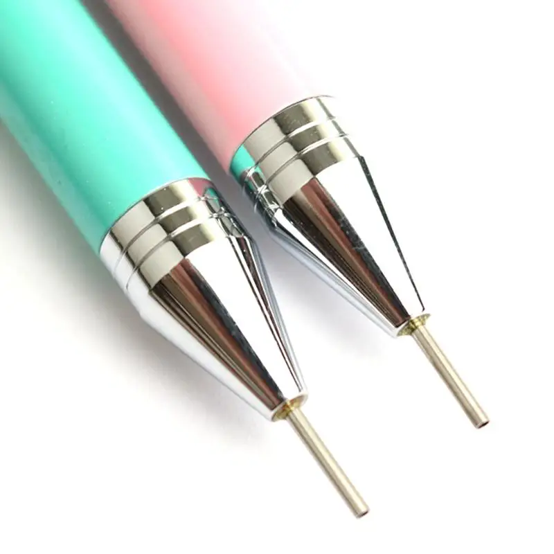 1pcs Wax Dotting Pen Dual-ended Pencils Rhinestone Picker Nail Tools Steel Handle Random Color Art |