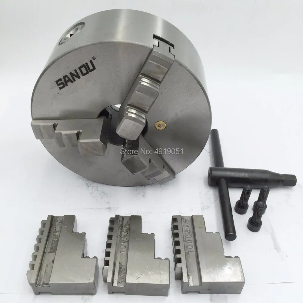 K11 200 3 челюсти патрон для токарного станка с ручным управлением 200mm 4 Inch