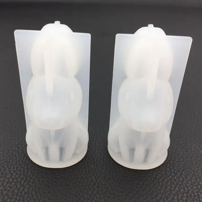 Пасхальный кролик форма для торта эпоксидная DIY 3D строчка животное модель