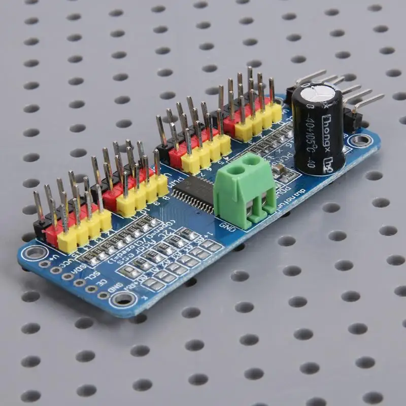 PWM/Servo/Drive Plate 16 Channel PWM Controller IIC Port for Arduino Robot | Электроника