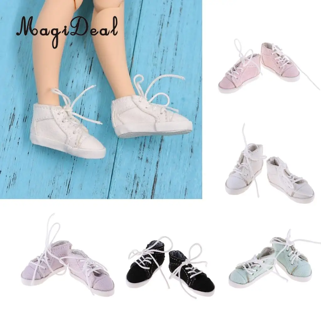 Fashion Lace Up Canvas Casual Shoes for 1/6 Blythe Doll Clothes Accessories | Игрушки и хобби
