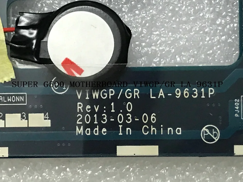 Доступная материнская плата VIWGP/GR LA-9631P для ноутбука Lenovo G500 полностью