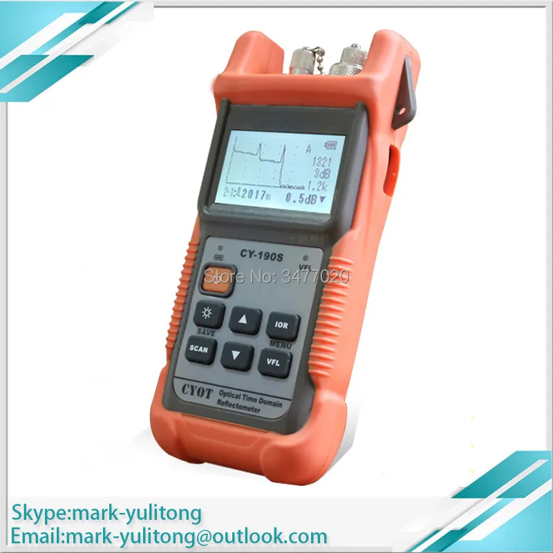 Новый эффективный и быстрый волоконный Мини OTDR CY190S визуальный локатор