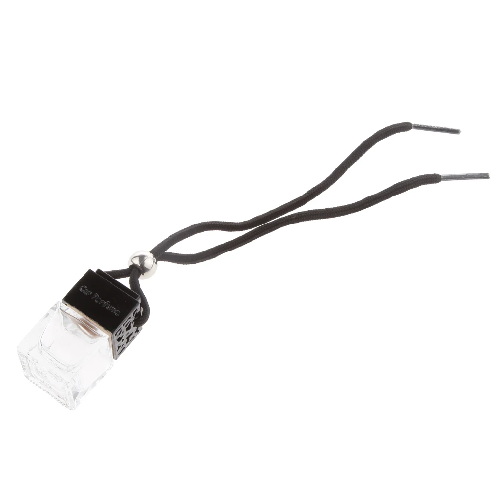 

Car Fragrance Clear Empty Refillable Perfume Air Freshener Hanging Bottle#A