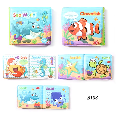 Водонепроницаемые книжки-игрушки Criswisd для купания от 0 до 3 лет