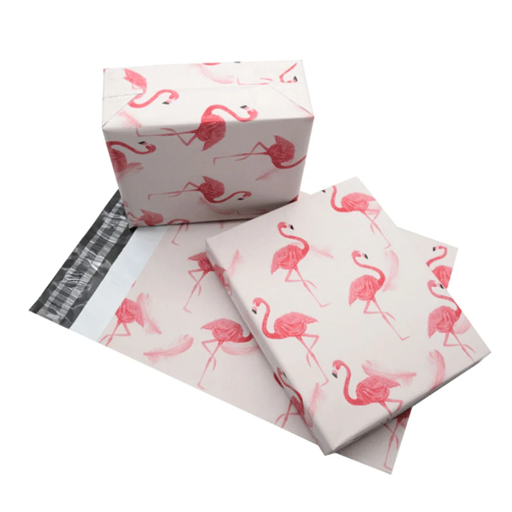 Speedy Mailers 100 шт 25 5*33 см 10*13 дюймов модные розовые Фламинго шаблон поли само-печать
