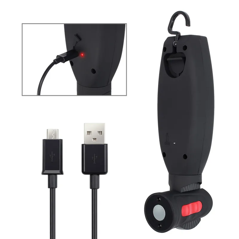 Proster 3W COB + 1W светодиодный контрольный фонарь рабочий светильник перезаряжаемый