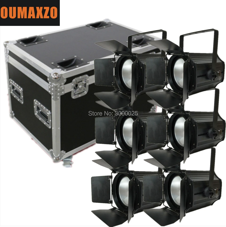 

6PCS/LOT&flightcase 200W LED Stage Par Light COB Cool & Warm White 2 in1 PAR64 DMX DJ Lighting for Wedding/Birthdays/Christmas