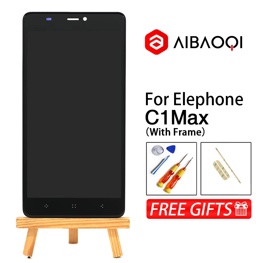 Новый оригинальный Elephone C1Max 1280X720 ЖК-дисплей + 6 0-дюймовый сенсорный экран рамка в