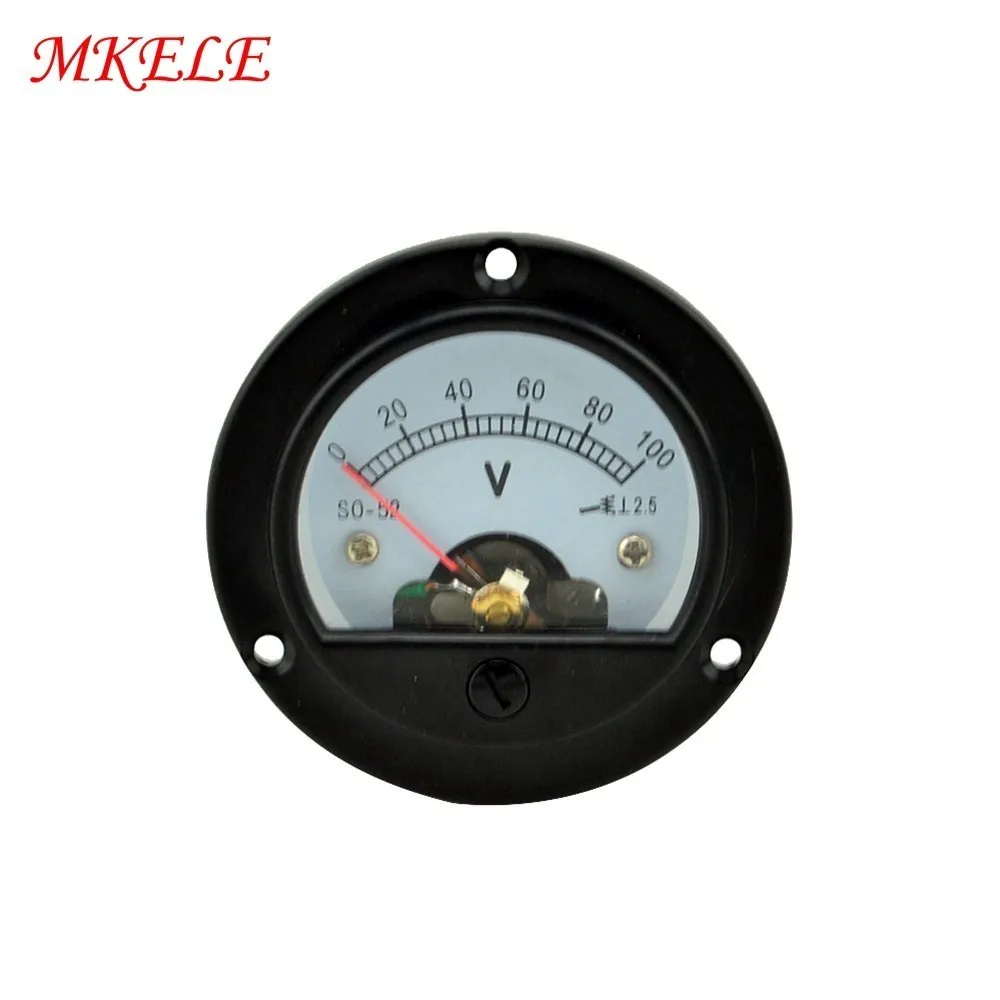 Вольтметр тестер напряжения переменного тока 0 100 в Аналоговый вольтметр