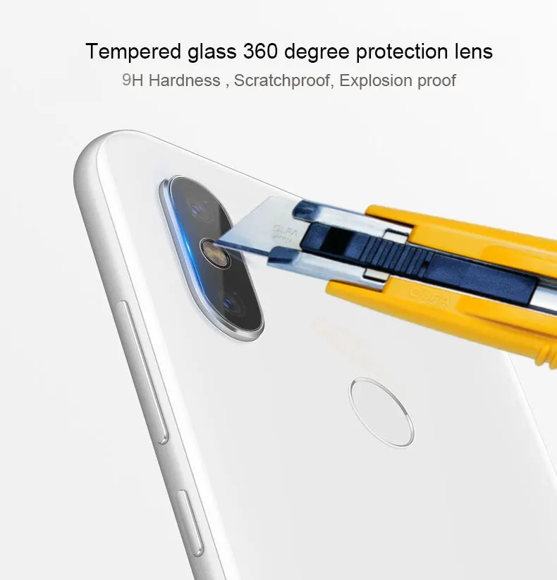 Bakeey 2 шт Len протектор для Xiaomi Mi A2 против царапин HD прозрачное закаленное стекло