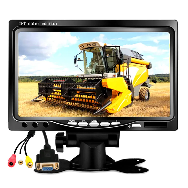 Автомобильный 7 дюймовый 1024X600 ультратонкий ЖК дисплей Hd Vga интерфейс аудио видео