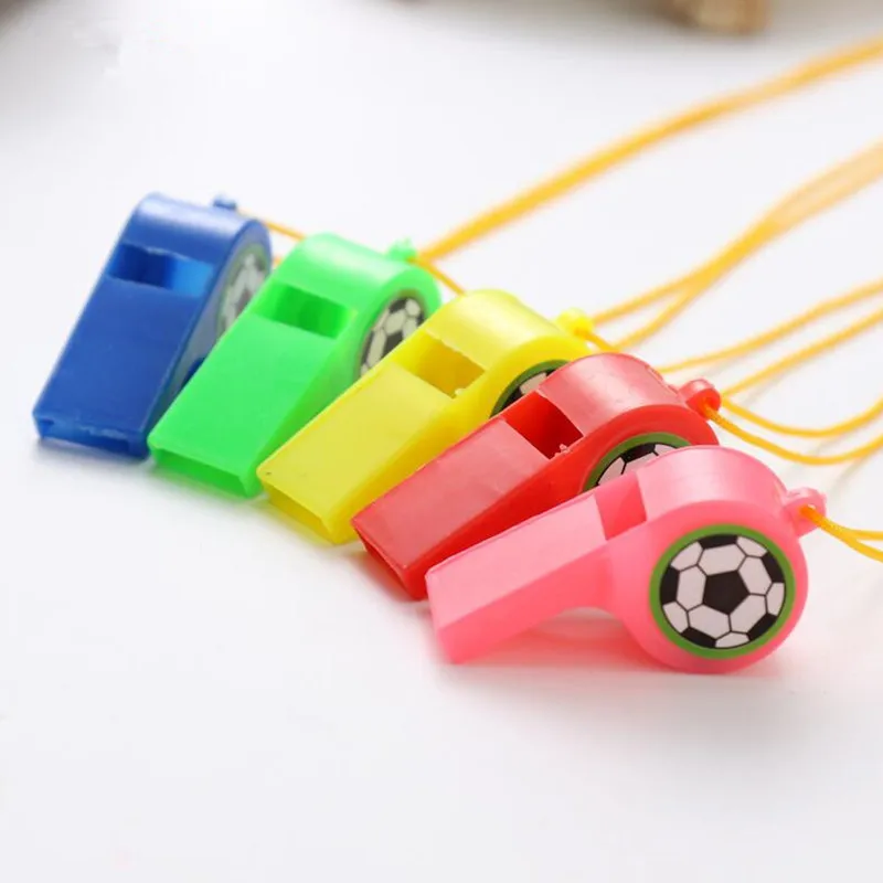 2020 New Colorful Whistle Kids Children Football Whistles Toys Noise Maker Cheer Props Birthday Party Favors Gift Supplies | Дом и сад
