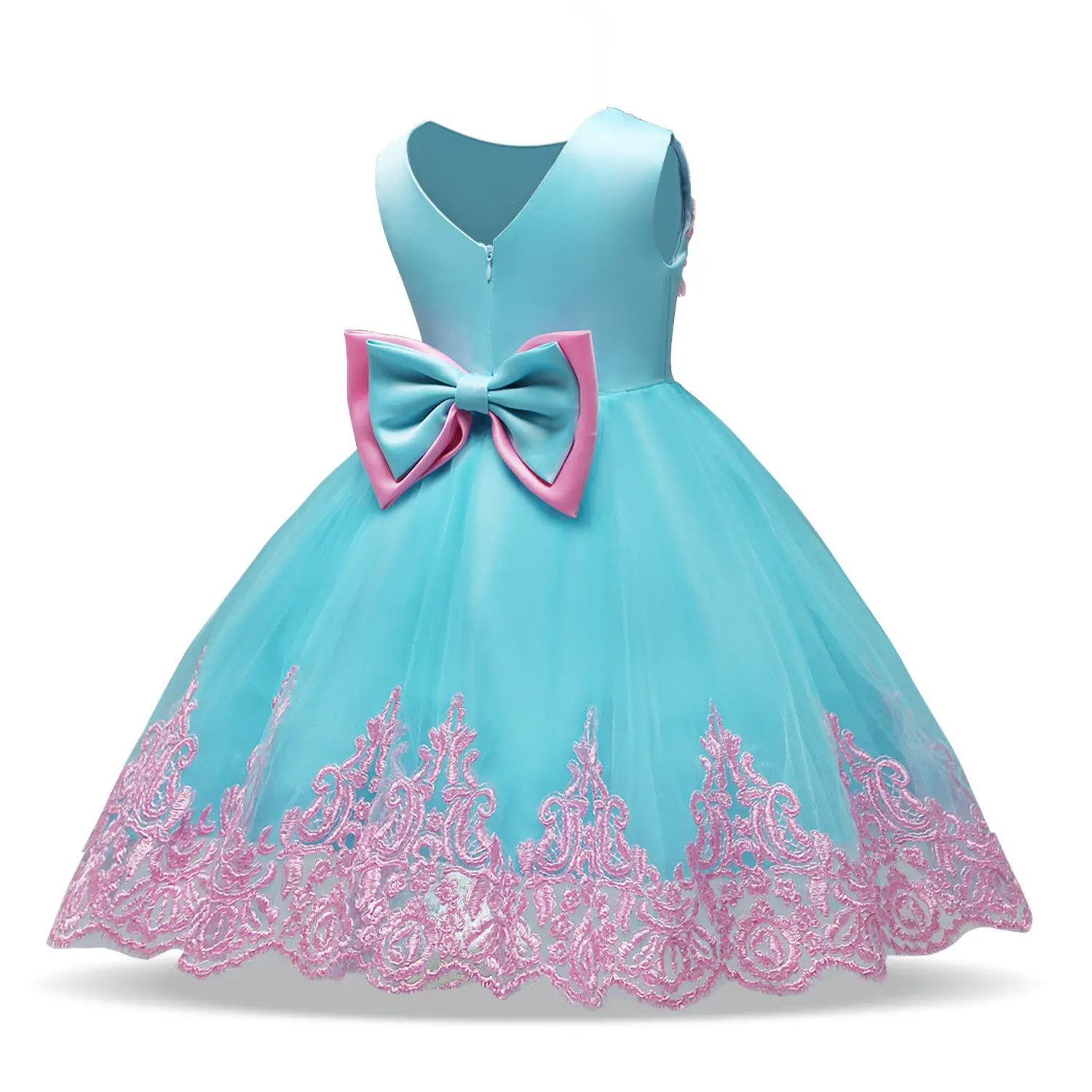 Pudcoco Girl Dress 6M-5Y Baby Kids Party Bow Princess Flower Wedding Bridesmaid Formal Dresses | Детская одежда и обувь