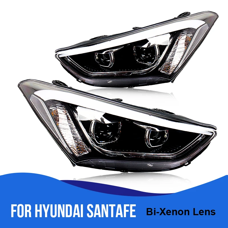 ROADOT HID Rio светодиодный фары для hyundai Santafe Santa fe Автомобильный Стайлинг биксеноновый