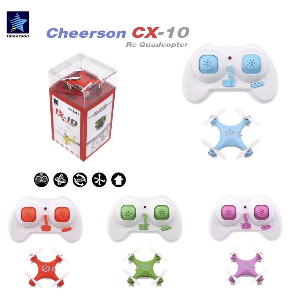 LeadingStar Cheerson CX 10 CX10 Mini 2 4G 4CH 6 осей LED каналов RC Quadcopter RTF Drone|Радиоуправляемые