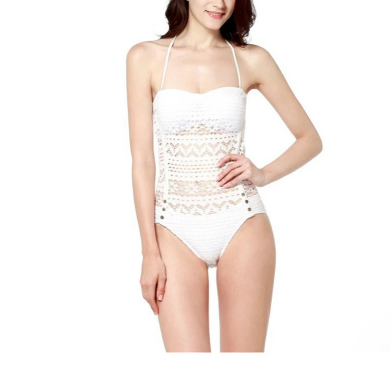 2019 Sexy Halter Retro Mesh Hollow Out String Biquini Bathing Suit Female Swimsuit High Waist Plus Size Swimwear Women Bikini |