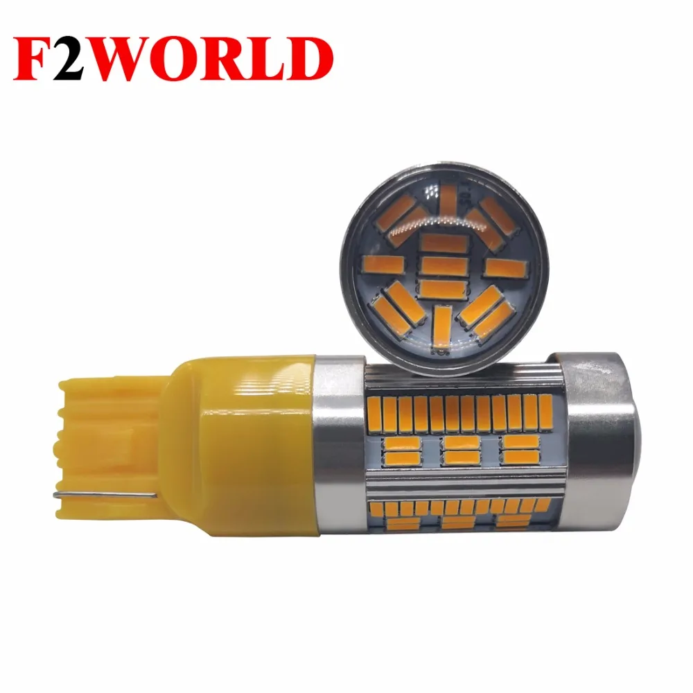 Светодиодная лампа T20 LED 7440 W21W 4014 105SMD Canbus No Hyperflash 1156 BA15S P21W PY21W BAU15S 1 шт.|Фара для авто