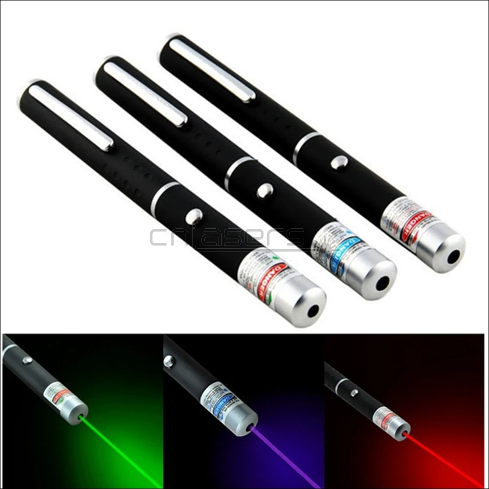 

CNILasers 100PCS P1 5mw Visible 532nm Green Laser Pointer 650nm Red Lazer Torch 405nm Blue Purple Laser Pen Wholesale Free DHL