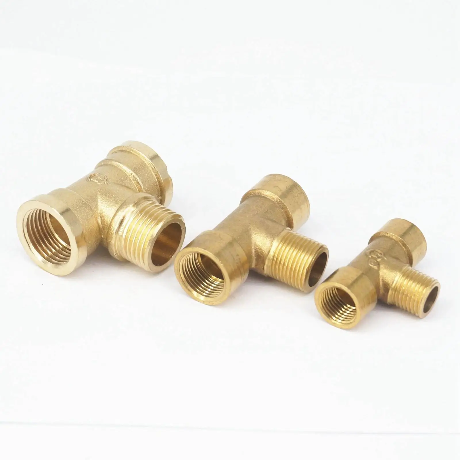 1/8 &quot1/4&quot 3/8 &quot1/2&quot BSP Female Male тройник 3 ходовой латунный сплиттер труба фитинг