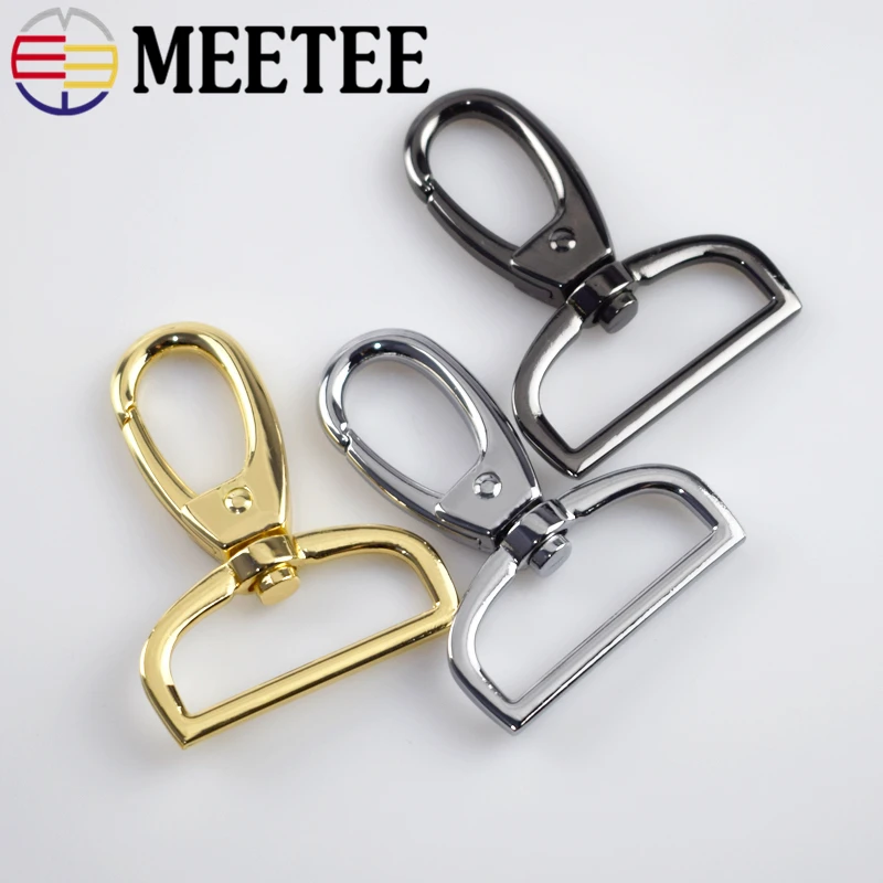 2 шт. Meetee 38 мм металлическая пряжка для сумки багажные застежки Поворотный замок