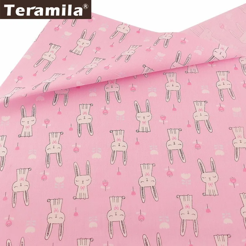 Материал для шитья Teramila 100% хлопок мультяшный кролик Telas дизайн тесьмы переплетка