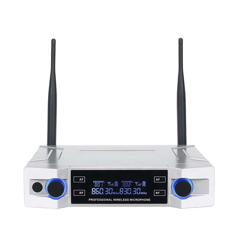KINCO UHF Беспроводная микрофонная система 2 канала беспроводные ручные микрофон Kraoke