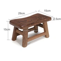 2019 asian traditional furniture japanese antique wooden stool chicken wingwood living room portable small wood low stool