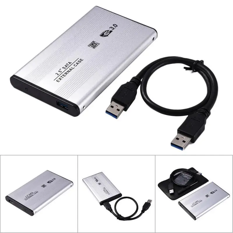 Чехол для жесткого диска с USB 3 0 на SATA чехол внешнего 2 5 дюйма корпус HDD ТБ кабель