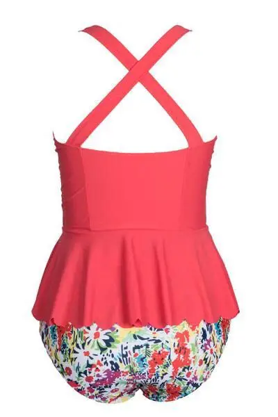 2018 большие размеры сексуальные женские купальники Цветочный комплект бикини
