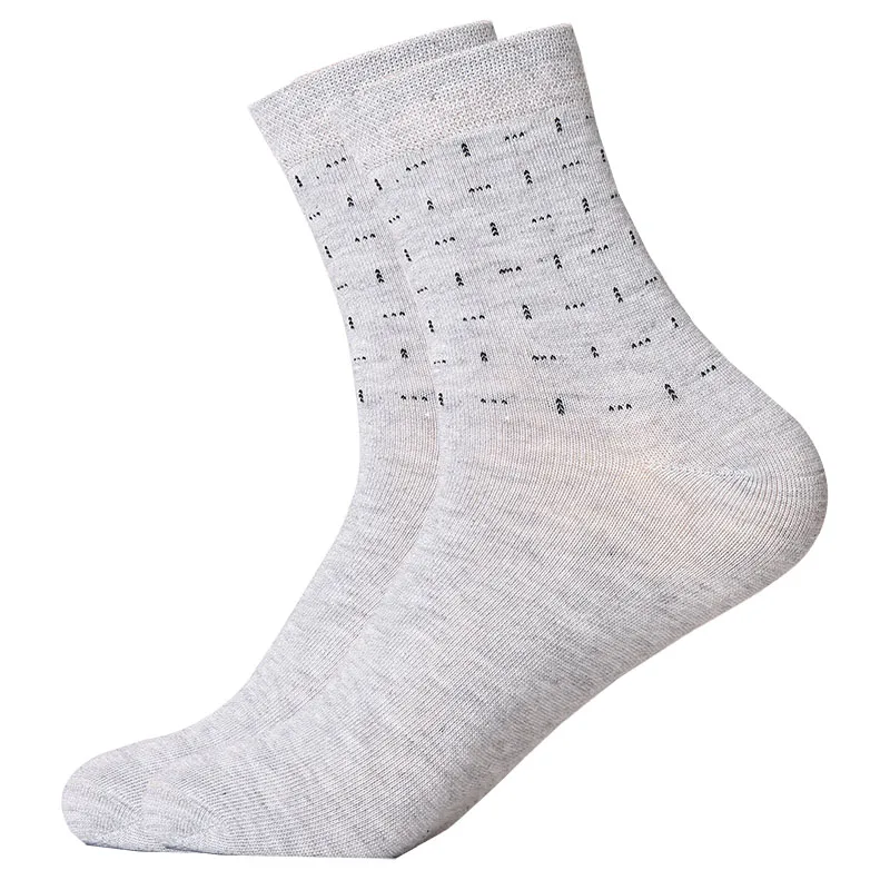 LETSBUY/мужские хлопковые деловые носки классические короткие с ромбовидной