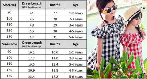 Toddler Check Dress Infant Baby Girl Off Shoulder Plaid Ruffle Princess Tutu Dresses Summer Children Outfit1-6Y | Детская одежда и