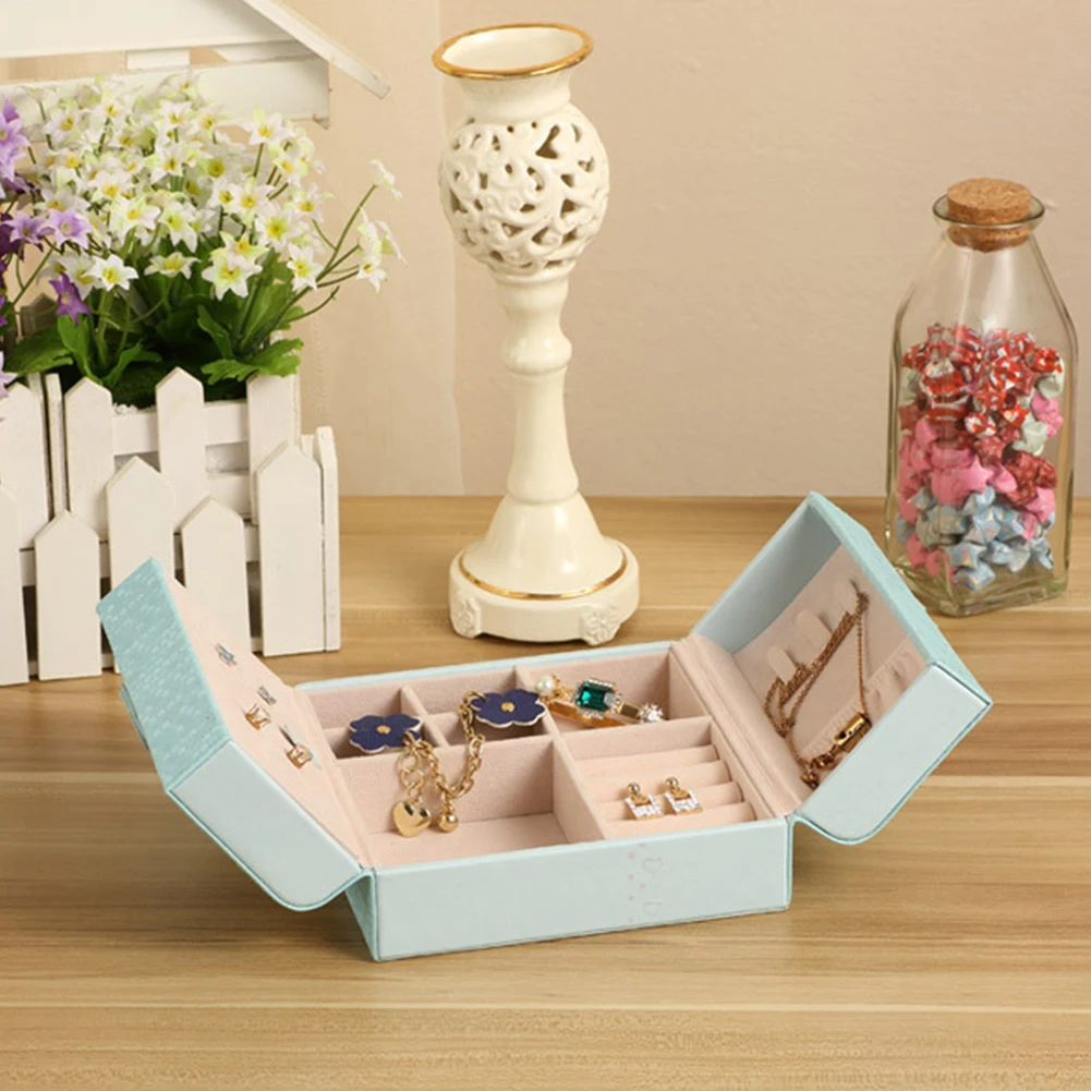 Ящик Тип губная помада Путешествия Макияж большой ёмкость Jewelry PU Box Настольный