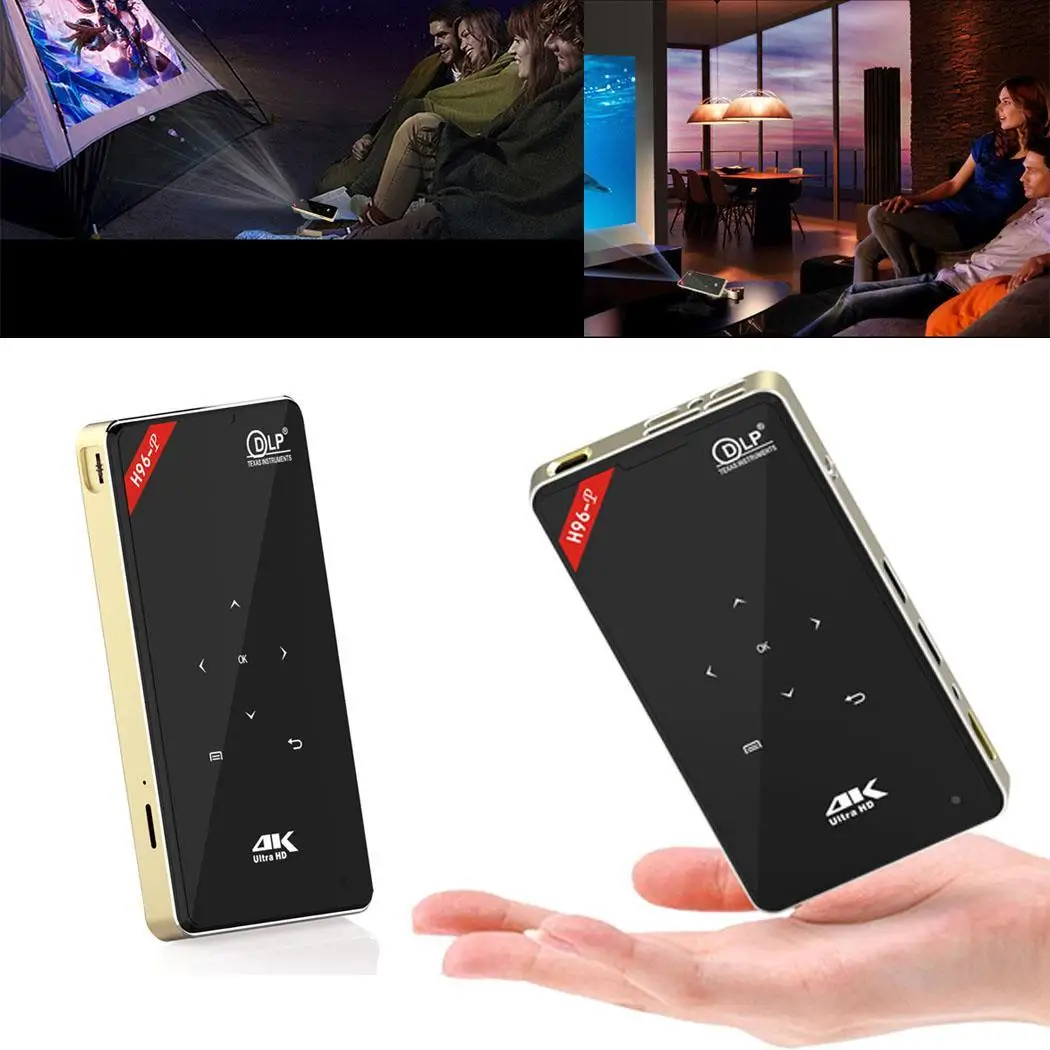 Мини проектор 4 K Android домашний кинотеатр 2 4G 5 8G Wifi карманный проектор|Домашний