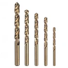 5 шт. высокопрочные сверла HSS CO M35 кобальтовые спиральные сверла для металла стали 1 мм 2 мм 3 мм 4 мм 5 мм