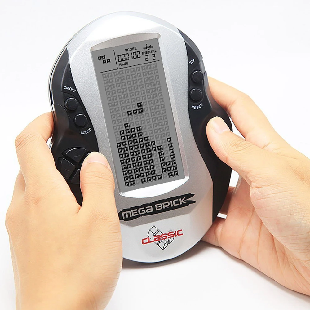 3-дюймовый детство тетрис портативных игровых игроков игровой консоли ЖК-дисплей