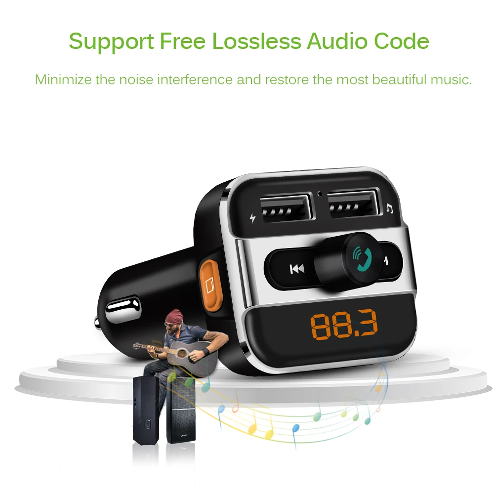 FM передатчик Bluetooth Автомобильный MP3 плеер беспроводной автомобильный комплект