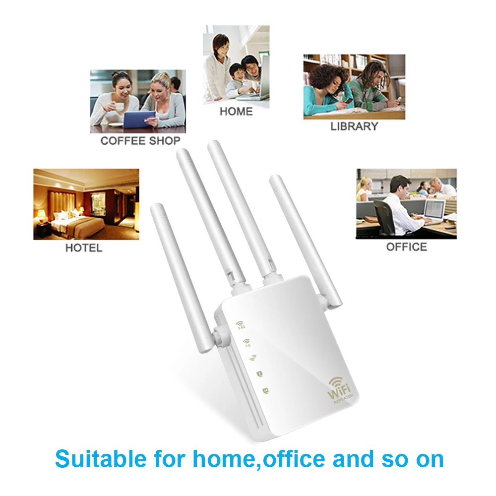 Новый беспроводной Wi Fi ретранслятор/маршрутизатор 1200 Мбит/с 2 4 г 5