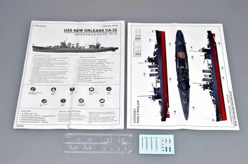 Trumpeter 1/700 05742 USS Новый Орлеан CA 32 1942|Наборы для сборки моделей| |