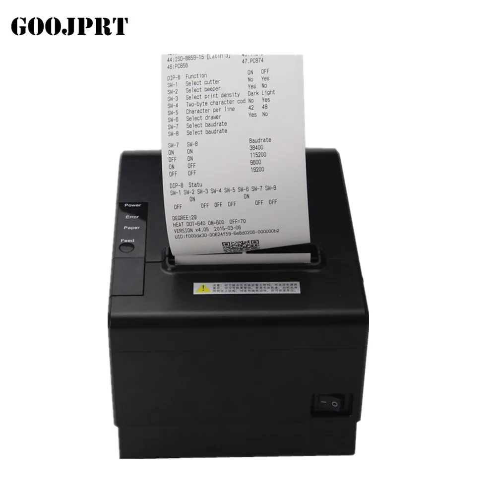 POS принтер высокое качество 200 мм/секция 80 мм термопринтер кухонный с USB +
