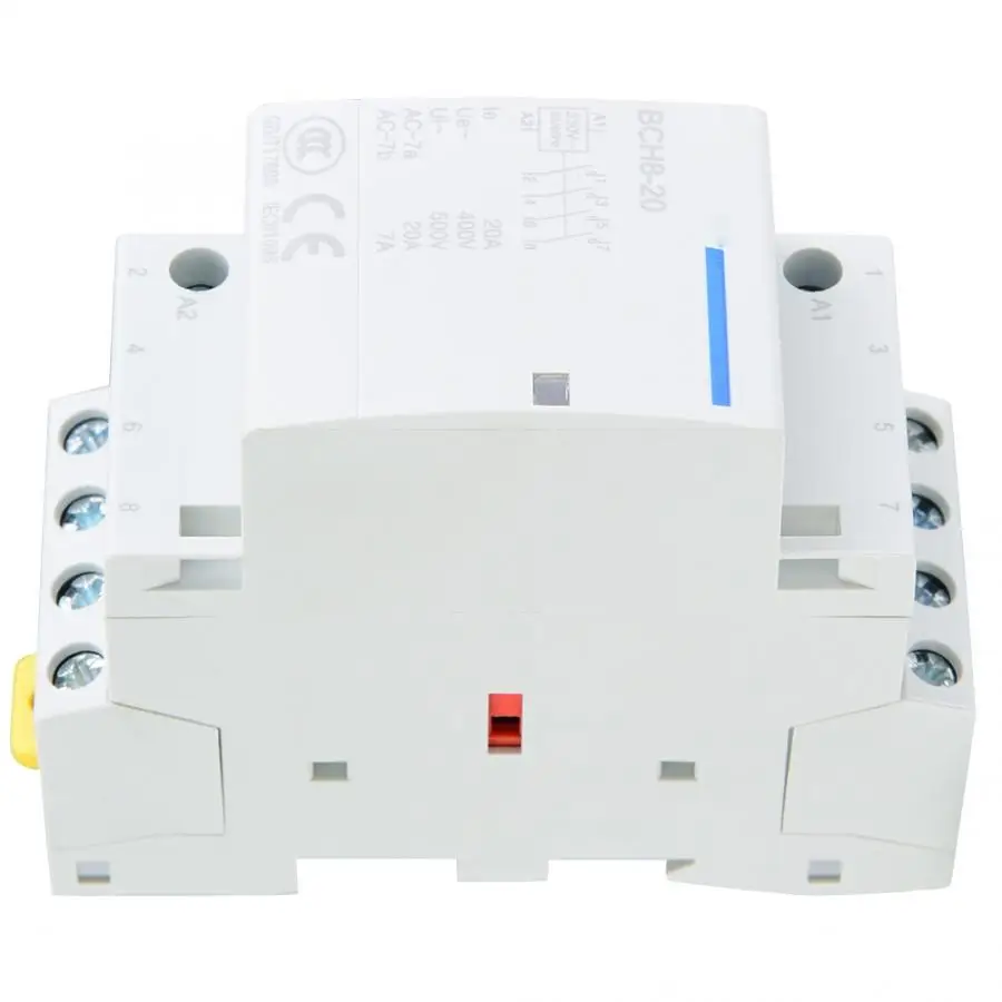 Контактор 4P 20A 2NO 2NC 24V 220V/230V AC контактор для дома на din-рейке Электрооборудование |