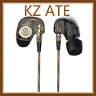 Оригинальные наушники-вкладыши KZ ATE 3,5 мм, Hi-Fi металлические стереонаушники, спортивные наушники с шумоизоляцией и микрофоном