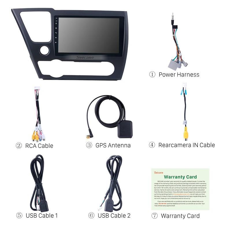 Seicane 2 Din 9 &quotAndroid 10 0 автомобильный радиоприемник с навигацией GPS мультимедийный