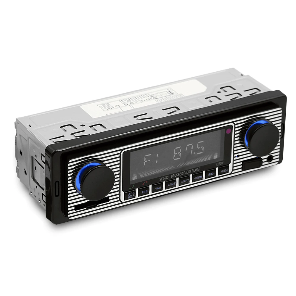 5513 Автомобильный MP3-плеер Bluetooth Hands-Free вызова FM радио музыкальный плеер с время